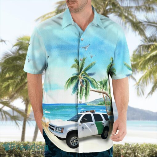 U.S. Border Patrol Chevrolet Tahoe Hawaiian Shirt Product Photo 3