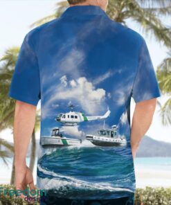 U.S. Border Patrol Helicopter And Boats Aloha Hawaiian Shirt Beach Gift Shirt Product Photo 2