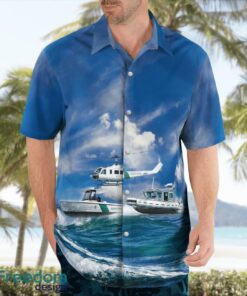 U.S. Border Patrol Helicopter And Boats Aloha Hawaiian Shirt Beach Gift Shirt Product Photo 4