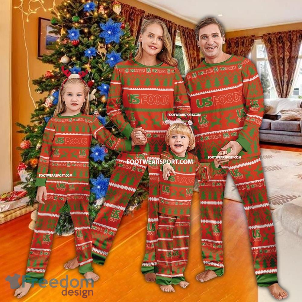 US FOODS Pajamas Set Ugly Christmas Gift Family image US FOODS Pajamas Set Ugly Christmas Gift Family - US FOODS Pajamas Set Ugly Christmas Gift Family