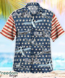 US Military Aircraft Independence Day Hawaiian Shirt Beach Summer Shirt Product Photo 2