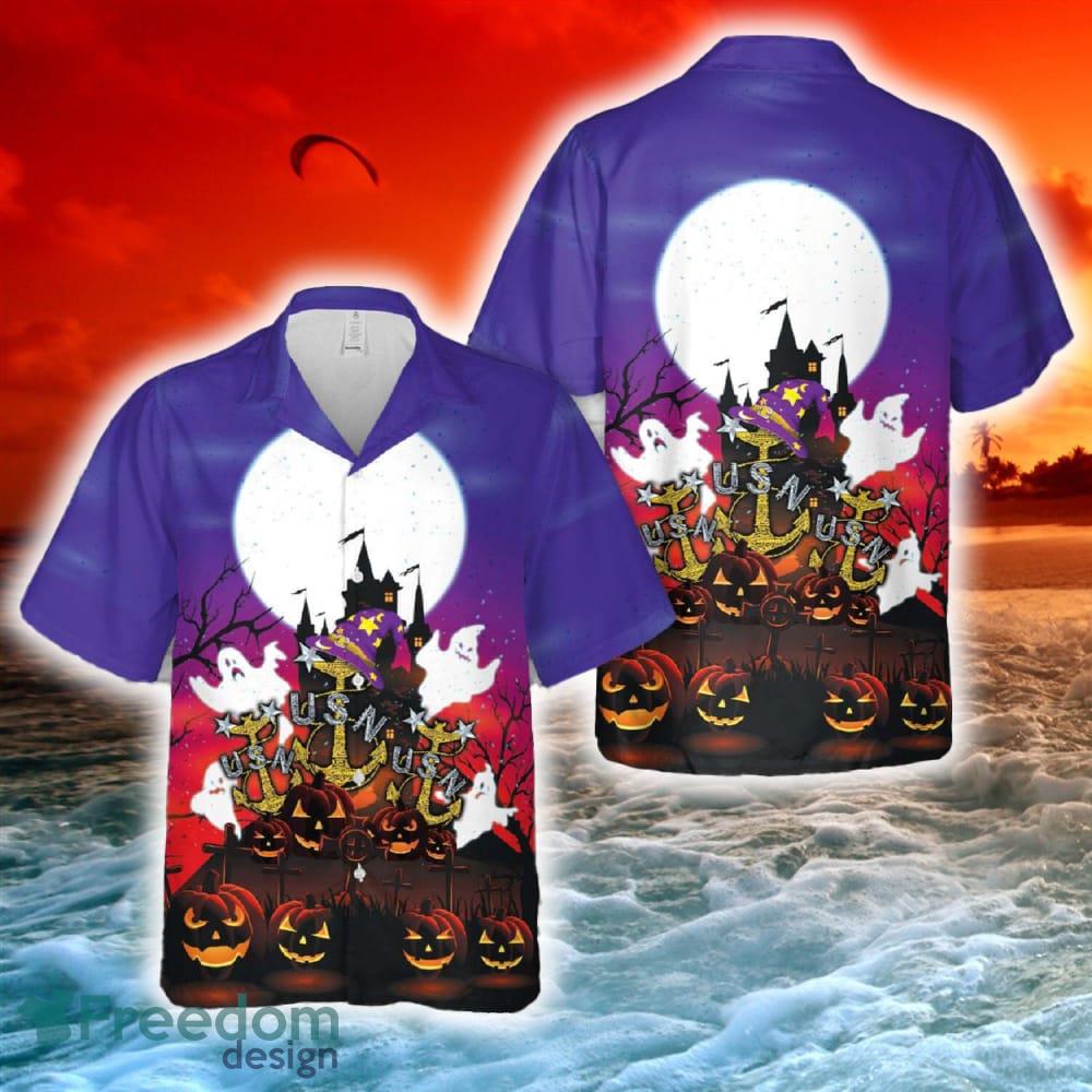 US Navy Master Chief Anchor Halloween Hawaiian Shirt image US Navy Master Chief Anchor Halloween Hawaiian Shirt - US Navy Master Chief Anchor Halloween Hawaiian Shirt-1