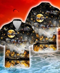 US Navy Northrop Grumman E-2 Hawkeye Halloween Hawaiian Shirt