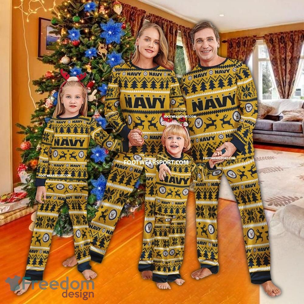 US Navy Ugly Christmas Pajamas Set Men Women Children image US Navy Ugly Christmas Pajamas Set Men Women Children - US Navy Ugly Christmas Pajamas Set Men Women Children