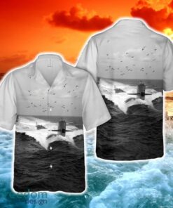 US Navy USS Glenard P. Lipscomb (SSN-685) Hawaiian Shirt For Summer Men Women