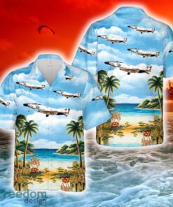 US Navy VF-202 Superheats F-4N Phantom II Hawaiian Shirt
