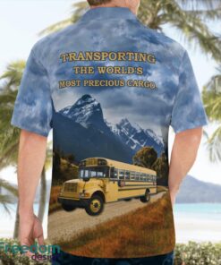 US School Bus Driver Aloha Hawaiian Shirt Beach Gift Shirt Product Photo 2