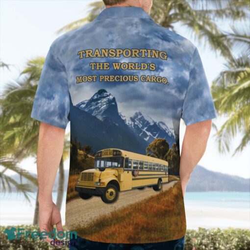 US School Bus Driver Aloha Hawaiian Shirt Beach Gift Shirt Product Photo 2