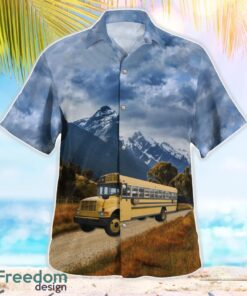 US School Bus Driver Aloha Hawaiian Shirt Beach Gift Shirt Product Photo 3