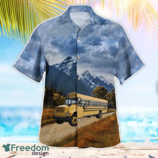 US School Bus Driver Aloha Hawaiian Shirt Beach Gift Shirt Product Photo 3