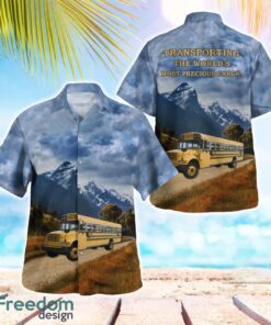 US School Bus Driver Aloha Hawaiian Shirt Beach Gift Shirt