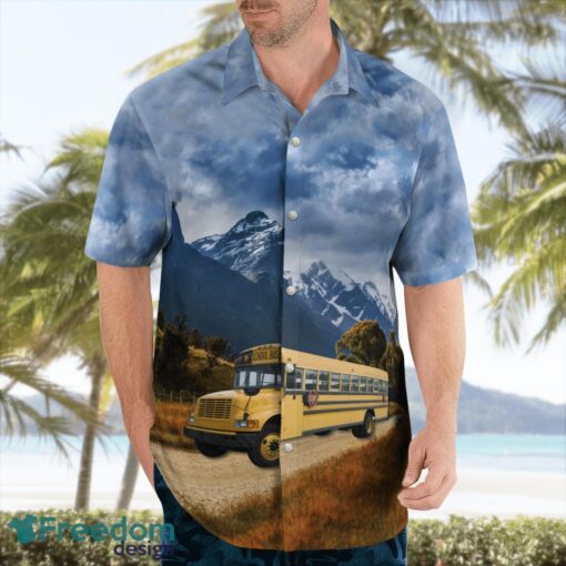 US School Bus Driver Aloha Hawaiian Shirt Beach Gift Shirt Product Photo 4