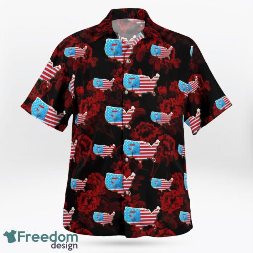 USA Disc Golf Hawaiian Shirt Product Photo 3