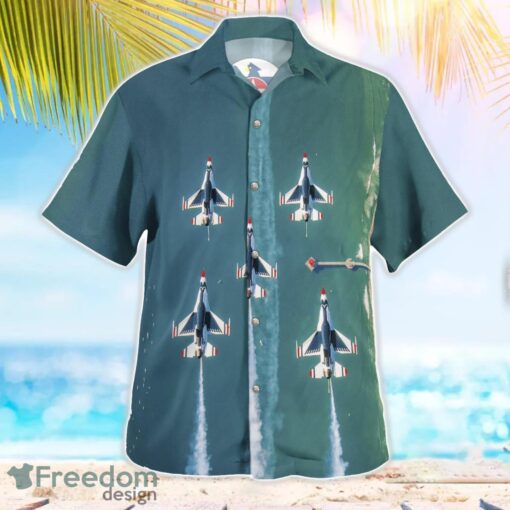 USAF Thunderbirds Air Show In Huntington Beach Aloha Hawaiian Shirt Beach Gift Shirt Product Photo 3