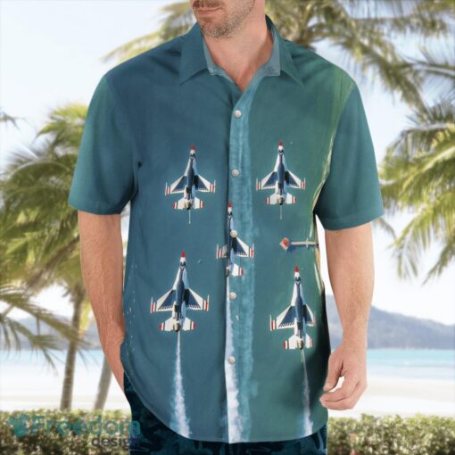 USAF Thunderbirds Air Show In Huntington Beach Aloha Hawaiian Shirt Beach Gift Shirt Product Photo 4