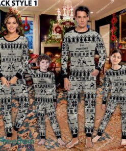 USMC F-4 Phantom II F4 Aircraft Ugly Christmas Family Pajamas Set War Gift