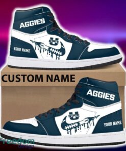 Utah State Aggies Air Jordan Hightop Shoes New Custom Name For Fans Gift Sneaker Utah State Aggies Air Jordan Hightop Shoes New Custom Name For Fans Gift Sneaker