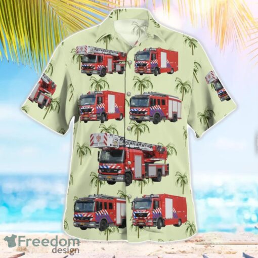 Utrecht, Netherlands, Brandweer Veiligheidsregio Utrecht Aloha Hawaiian Shirt Beach Gift Shirt Product Photo 3