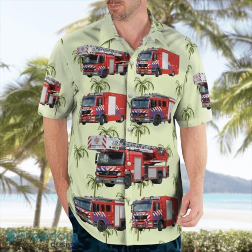 Utrecht, Netherlands, Brandweer Veiligheidsregio Utrecht Aloha Hawaiian Shirt Beach Gift Shirt Product Photo 4