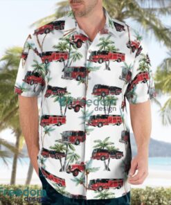 Valhalla, New York, Valhalla Fire Department Tropical 3D Hawaiian Shirt Gift For Summer Product Photo 3