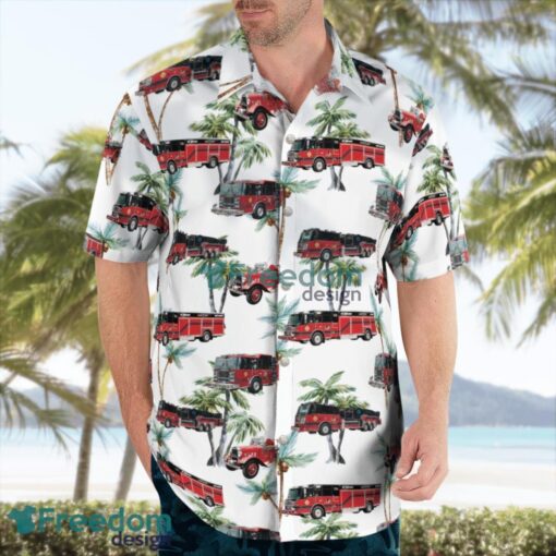 Valhalla, New York, Valhalla Fire Department Tropical 3D Hawaiian Shirt Gift For Summer Product Photo 3