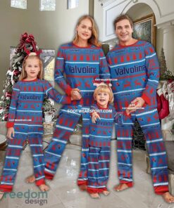 Valvoline Logo Pattern Ugly Christmas Pajamas Set Gift For Family