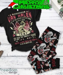 Van Halen I Get Up And Nothin’ Get Me Down Fleece Pajamas Set Full Print Christmas For Women