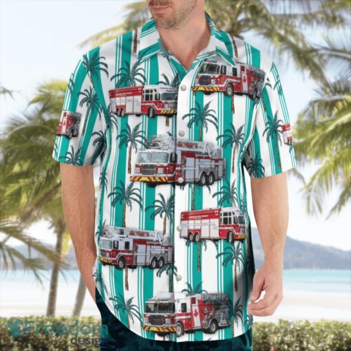 Vancouver, British Columbia, Vancouver Fire and Rescue Services Hawaiian Shirt Beach Shirt For Men And Women Product Photo 3