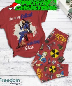 Vault-Tec Fallout This Is My Watching Shirt Fleece Pajamas Set Christmas For Family