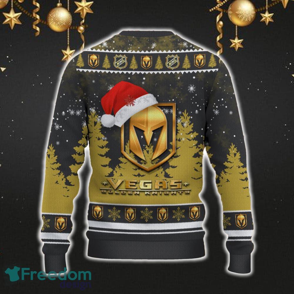 Vegas Golden Knights Car For Fans 3D Sweater Ugly Christmas Santa Hat Tree Gift For Men Women image Vegas Golden Knights Car For Fans 3D Sweater Ugly Christmas Santa Hat Tree Gift For Men Women - Vegas Golden Knights Ugly Christmas Sweater_3