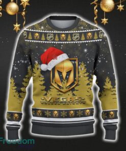 Vegas Golden Knights Car For Fans 3D Sweater Ugly Christmas Santa Hat Tree Gift For Men Women