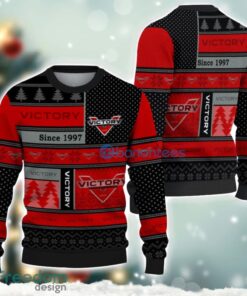 victory Logo Ugly Christmas Sweater For Fans Men And Women Christmas Gift Ideas