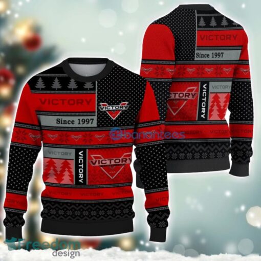 victory Logo Ugly Christmas Sweater For Fans Men And Women Christmas Gift Ideas Product Photo 1