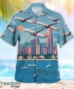 Virgin Australia Airlines Boeing 737-800 Tropical 3D Hawaiian Shirt Gift For Summer Product Photo 2