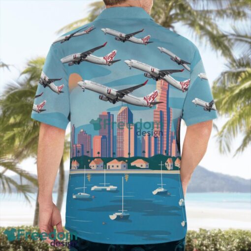 Virgin Australia Airlines Boeing 737-800 Tropical 3D Hawaiian Shirt Gift For Summer Product Photo 4