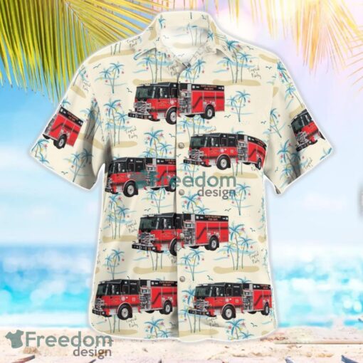 Virginia Floyd County Volunteer Fire Department Tropical 3D Hawaiian Shirt Gift For Summer Product Photo 2