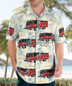 Virginia Floyd County Volunteer Fire Department Tropical 3D Hawaiian Shirt Gift For Summer Product Photo 3