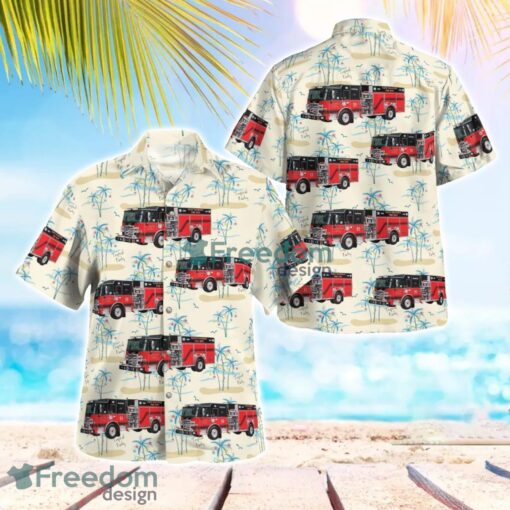 Virginia Floyd County Volunteer Fire Department Tropical 3D Hawaiian Shirt Gift For Summer Product Photo 1