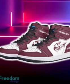 Virginia Tech Hokies Air Jordan Hightop Shoes New Custom Name For Fans Gift Sneaker - Virginia Tech Hokies Air Jordan Hightop Shoes Photo 5