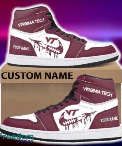 Virginia Tech Hokies Air Jordan Hightop Shoes New Custom Name For Fans Gift Sneaker Virginia Tech Hokies Air Jordan Hightop Shoes New Custom Name For Fans Gift Sneaker