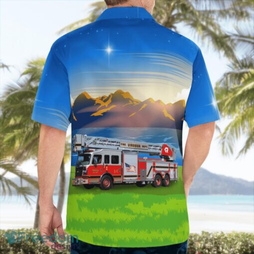 Viroqua, Wisconsin, Viroqua Fire Department Aloha Hawaiian Shirt Beach Gift Shirt Product Photo 2