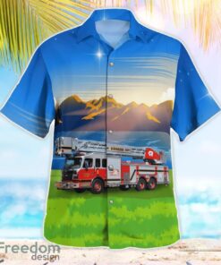 Viroqua, Wisconsin, Viroqua Fire Department Aloha Hawaiian Shirt Beach Gift Shirt Product Photo 3