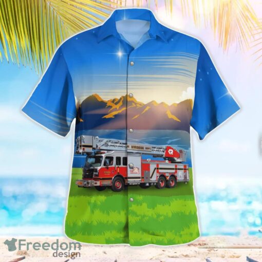 Viroqua, Wisconsin, Viroqua Fire Department Aloha Hawaiian Shirt Beach Gift Shirt Product Photo 3