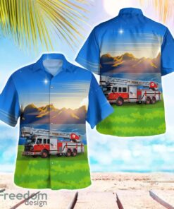 Viroqua, Wisconsin, Viroqua Fire Department Aloha Hawaiian Shirt Beach Gift Shirt