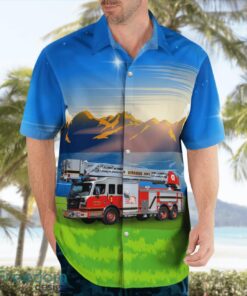 Viroqua, Wisconsin, Viroqua Fire Department Aloha Hawaiian Shirt Beach Gift Shirt Product Photo 4