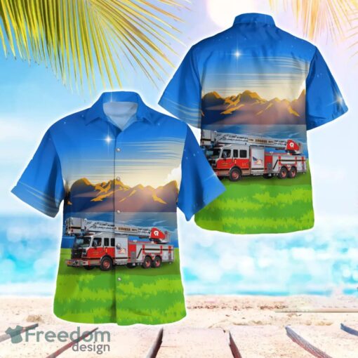 Viroqua, Wisconsin, Viroqua Fire Department Aloha Hawaiian Shirt Beach Gift Shirt Product Photo 1