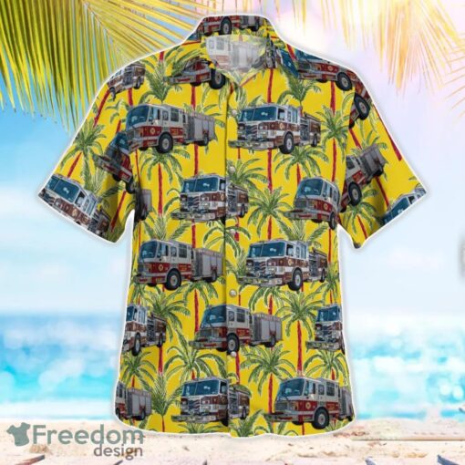 Wagontown Fire Co Coatesville, Pennsylvania Summer Hawaiian Shirt Product Photo 3