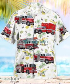 Wallingford, Connecticut, Wallingford Fire Department Tropical 3D Hawaiian Shirt Gift For Summer Product Photo 2