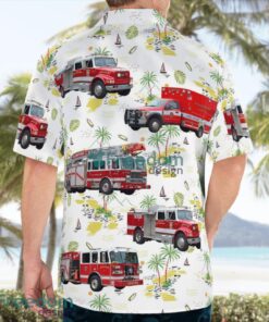 Wallingford, Connecticut, Wallingford Fire Department Tropical 3D Hawaiian Shirt Gift For Summer Product Photo 4