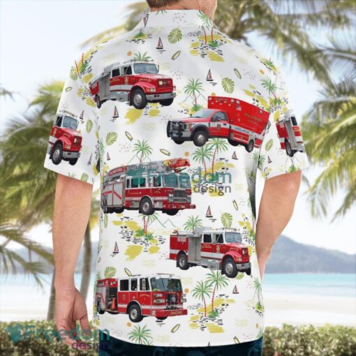 Wallingford, Connecticut, Wallingford Fire Department Tropical 3D Hawaiian Shirt Gift For Summer Product Photo 4